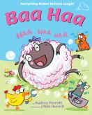 sheep, chicken and other farm animals laughing in the farmyard