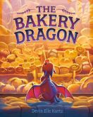 a small dragon looking through the window of a bakery at all of the baked items